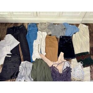 Huge Clothing Lot Size XS/S 4, Free People, Topshop, Levis, Jeans Skirts, & more